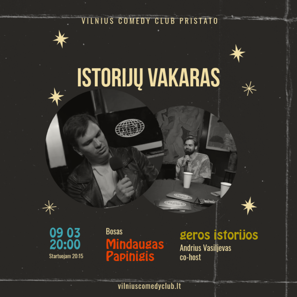 Istorijų Vakaras su Mindaugu Papinigiu
